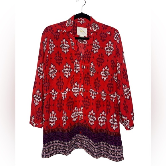 Anthropologie Maeve Woodland Park Blouse - Picture 4 of 6